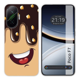 Funda Silicona para Xiaomi Poco F7 5G diseño Helado Chocolate Dibujos