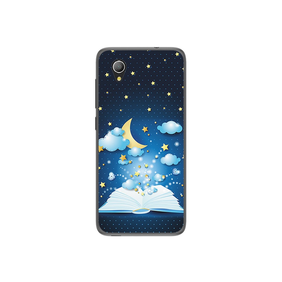 Funda Gel Tpu para Alcatel 1 / Orange Rise 54 / Vodafone Smart E9 Diseño Libro Cuentos Dibujos