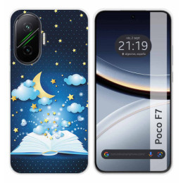 Funda Silicona para Xiaomi Poco F7 5G diseño Libro Cuentos Dibujos