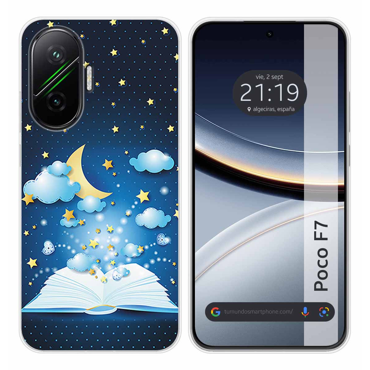 Funda Silicona para Xiaomi Poco F7 5G diseño Libro Cuentos Dibujos