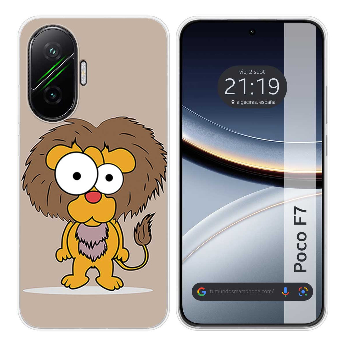 Funda Silicona para Xiaomi Poco F7 5G diseño Leon Dibujos
