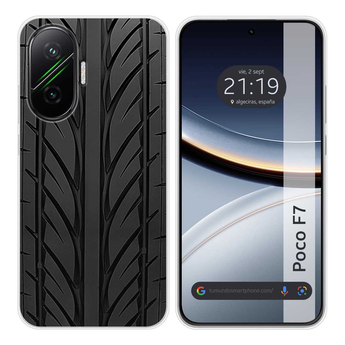 Funda Silicona para Xiaomi Poco F7 5G diseño Neumatico Dibujos