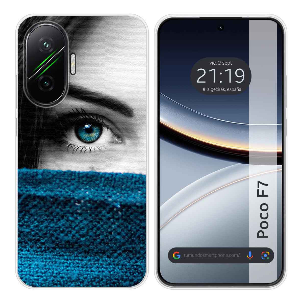 Funda Silicona para Xiaomi Poco F7 5G diseño Ojo Dibujos