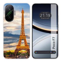 Funda Silicona para Xiaomi Poco F7 5G diseño Paris Dibujos
