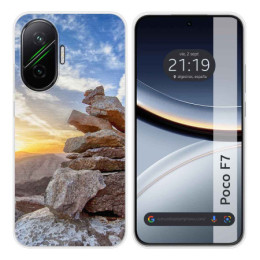 Funda Silicona para Xiaomi Poco F7 5G diseño Sunset Dibujos