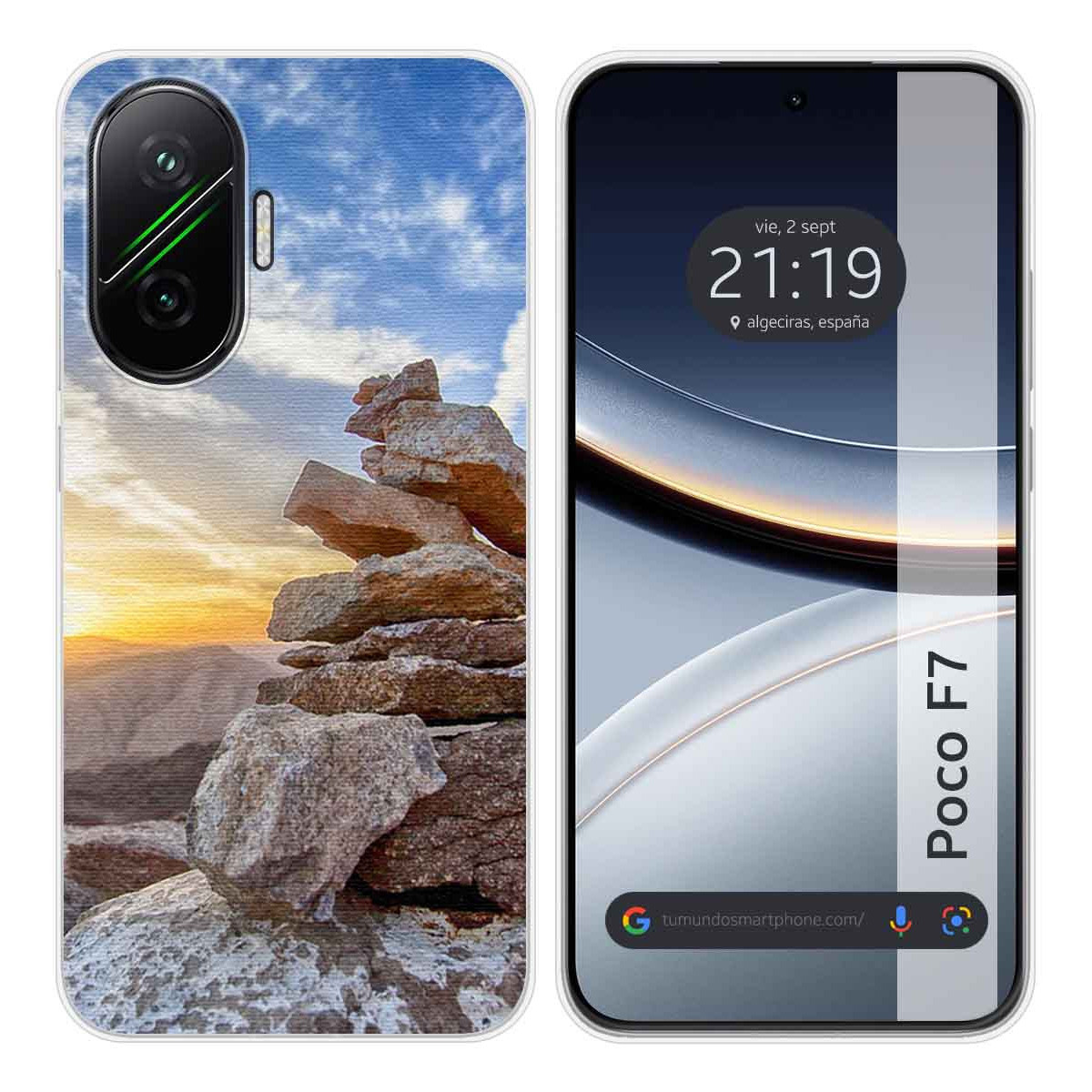 Funda Silicona para Xiaomi Poco F7 5G diseño Sunset Dibujos