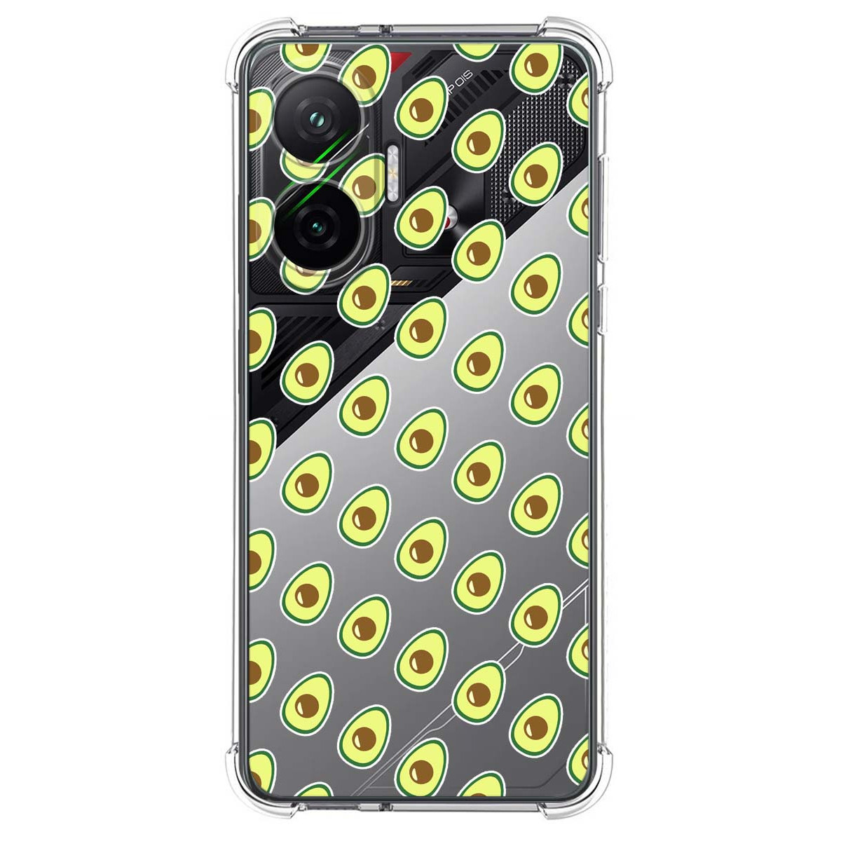 Funda Silicona Antigolpes para Xiaomi Poco F7 5G diseño Aguacate Dibujos