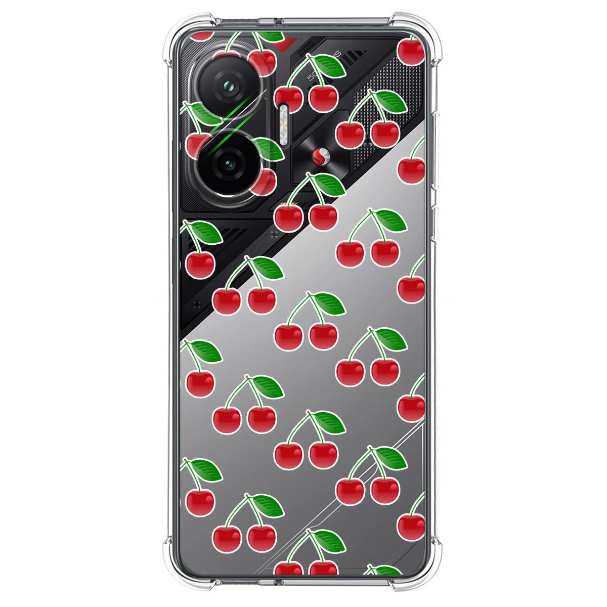 Funda Silicona Antigolpes para Xiaomi Poco F7 5G diseño Cerezas Dibujos