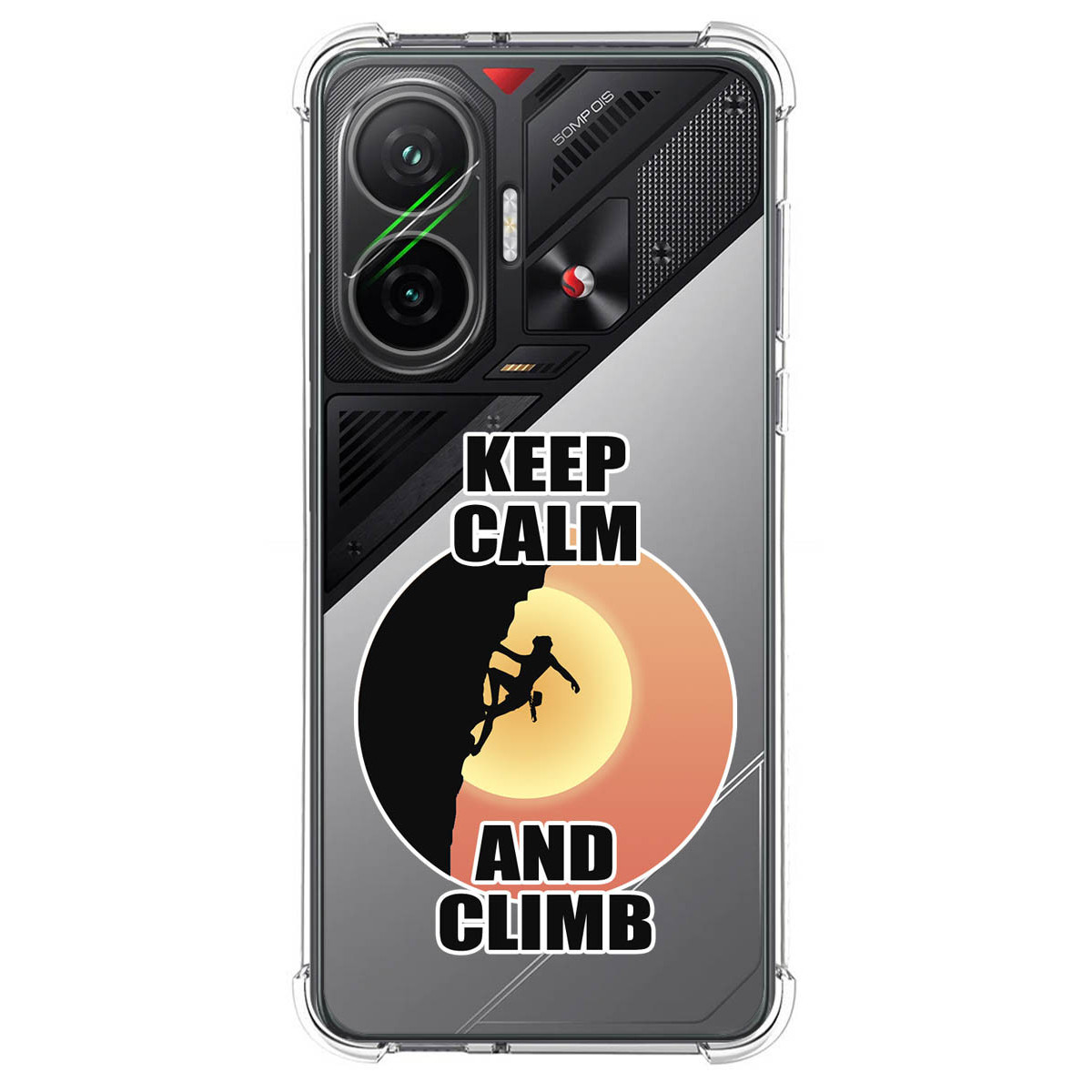 Funda Silicona Antigolpes para Xiaomi Poco F7 5G diseño Mujer Escalada Dibujos