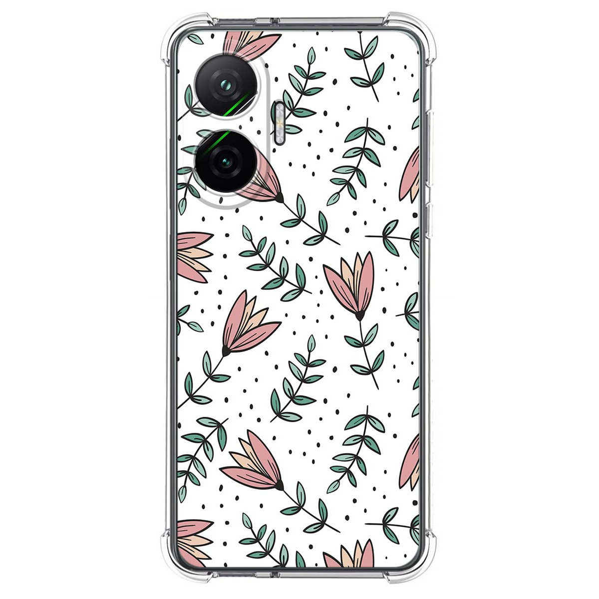 Funda Silicona Antigolpes para Xiaomi Poco F7 5G diseño Flores 01 Dibujos