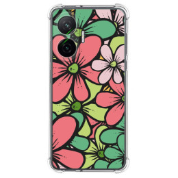 Funda Silicona Antigolpes para Xiaomi Poco F7 5G diseño Flores 02 Dibujos