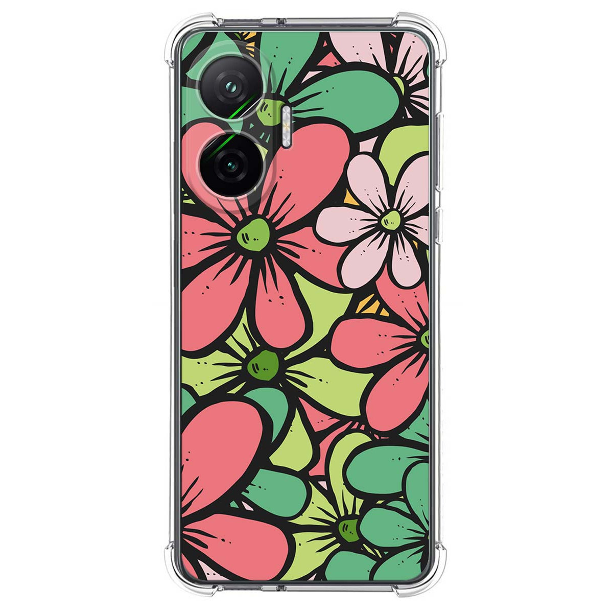Funda Silicona Antigolpes para Xiaomi Poco F7 5G diseño Flores 02 Dibujos