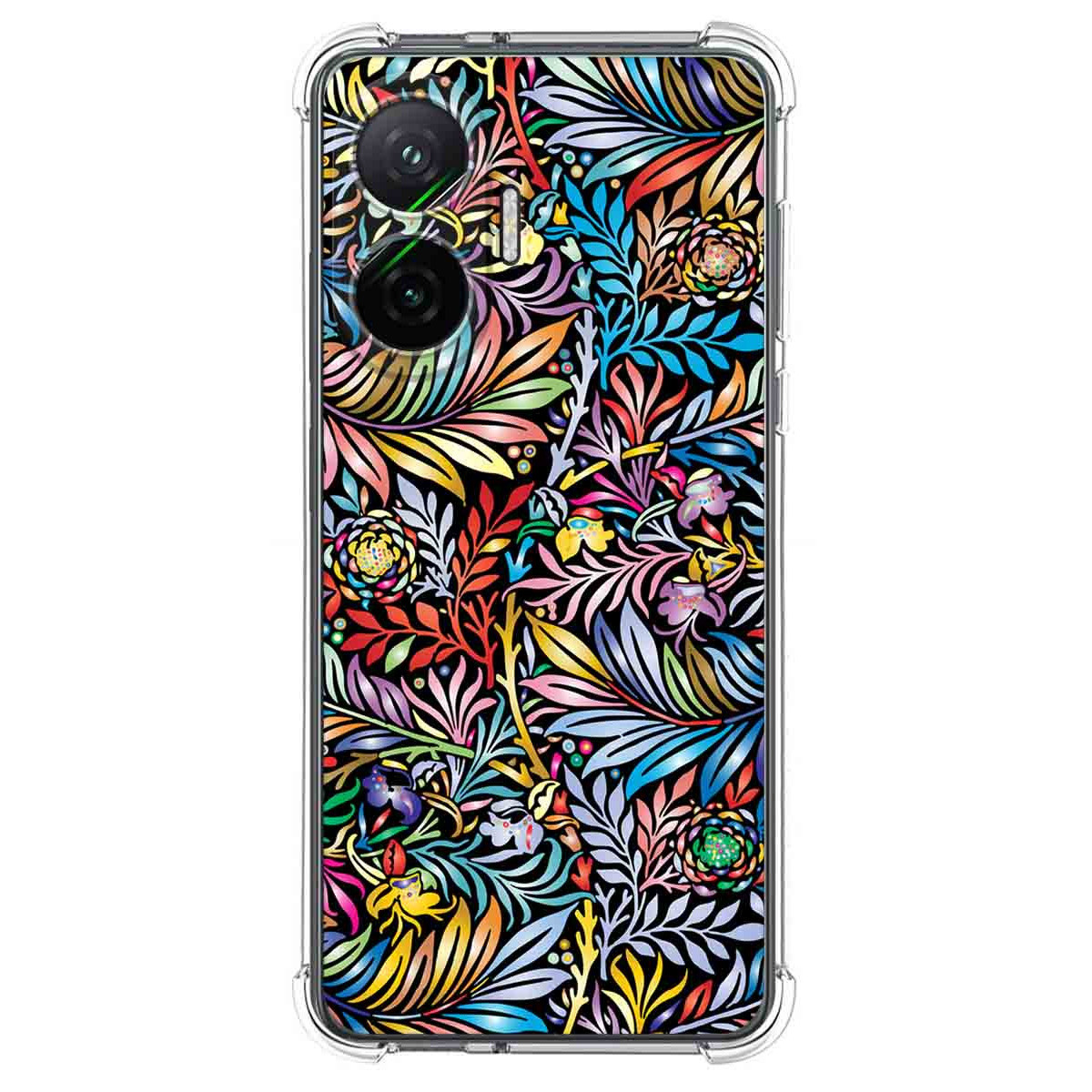 Funda Silicona Antigolpes para Xiaomi Poco F7 5G diseño Flores 04 Dibujos