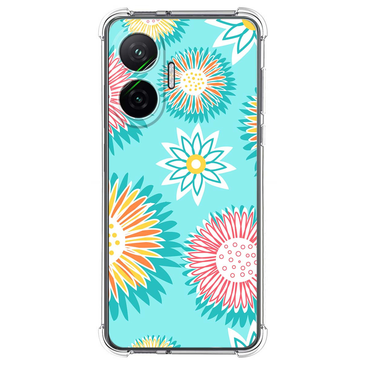 Funda Silicona Antigolpes para Xiaomi Poco F7 5G diseño Flores 05 Dibujos