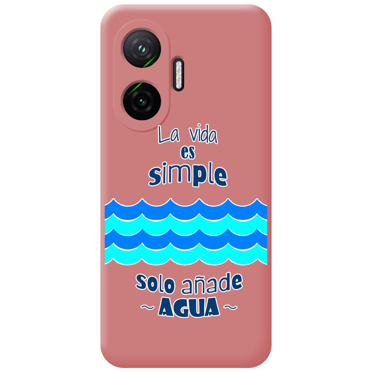 Funda Silicona Líquida Rosa para Xiaomi Poco F7 5G diseño Agua Dibujos