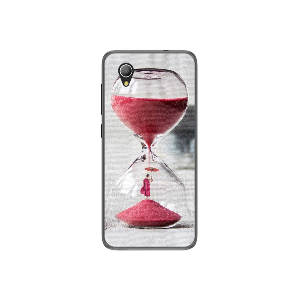 Funda Gel Tpu para Alcatel 1 / Orange Rise 54 / Vodafone Smart E9 Diseño Reloj Dibujos
