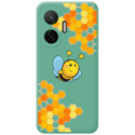 Funda Silicona Líquida Verde para Xiaomi Poco F7 5G diseño Abeja Dibujos