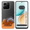 Funda Silicona Transparente para Huawei Honor 400 Smart 5G diseño Bufalo Dibujos