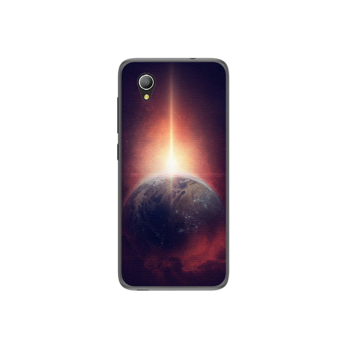 Funda Gel Tpu para Alcatel 1 / Orange Rise 54 / Vodafone Smart E9 Diseño Tierra Dibujos