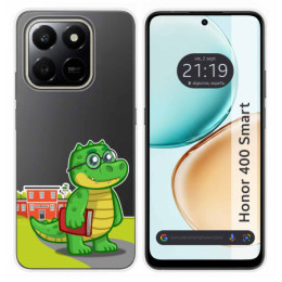 Funda Silicona Transparente para Huawei Honor 400 Smart 5G diseño Coco Dibujos