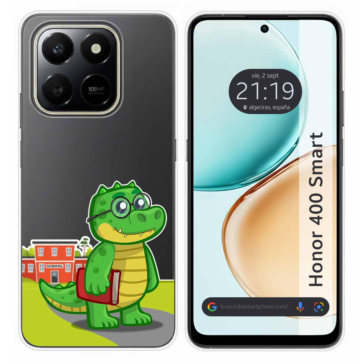 Funda Silicona Transparente para Huawei Honor 400 Smart 5G diseño Coco Dibujos