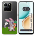 Funda Silicona Transparente para Huawei Honor 400 Smart 5G diseño Conejo Dibujos