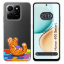 Funda Silicona Transparente para Huawei Honor 400 Smart 5G diseño Leopardo Dibujos