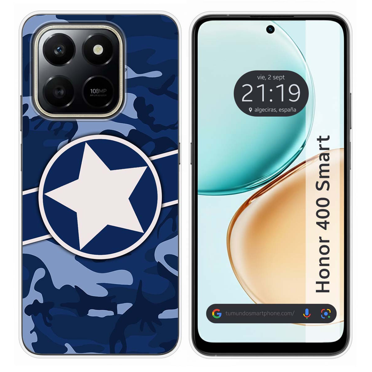 Funda Silicona para Huawei Honor 400 Smart 5G diseño Camuflaje 03 Dibujos