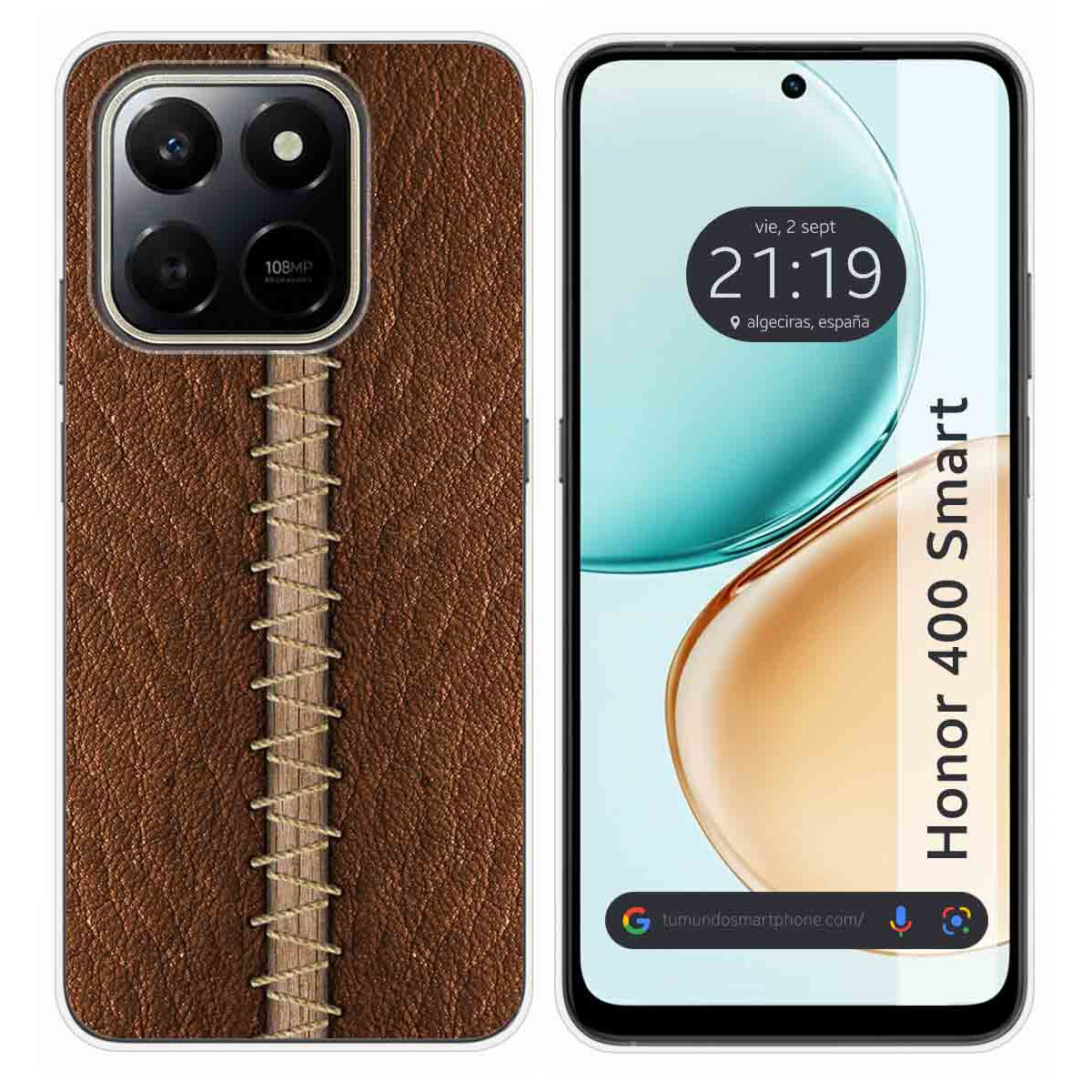 Funda Silicona para Huawei Honor 400 Smart 5G diseño Cuero 01 Dibujos