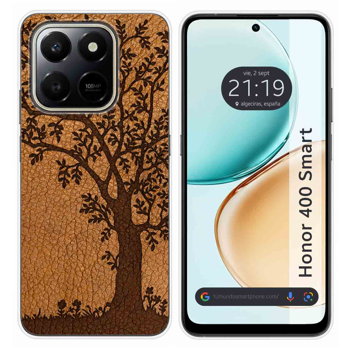 Funda Silicona para Huawei Honor 400 Smart 5G diseño Cuero 03 Dibujos