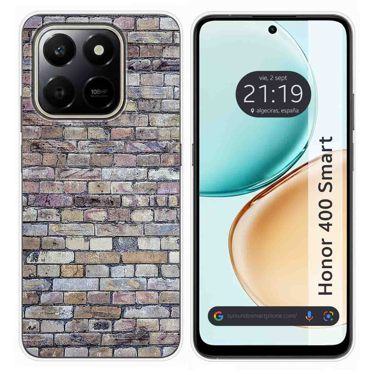 Funda Silicona para Huawei Honor 400 Smart 5G diseño Ladrillo 02 Dibujos