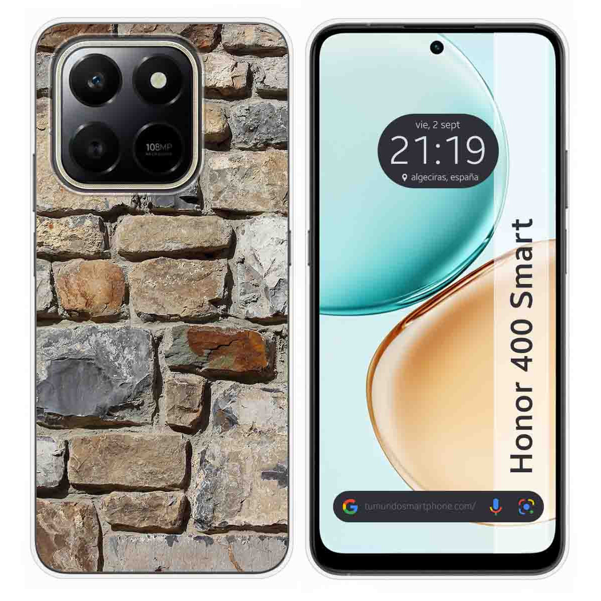 Funda Silicona para Huawei Honor 400 Smart 5G diseño Ladrillo 03 Dibujos