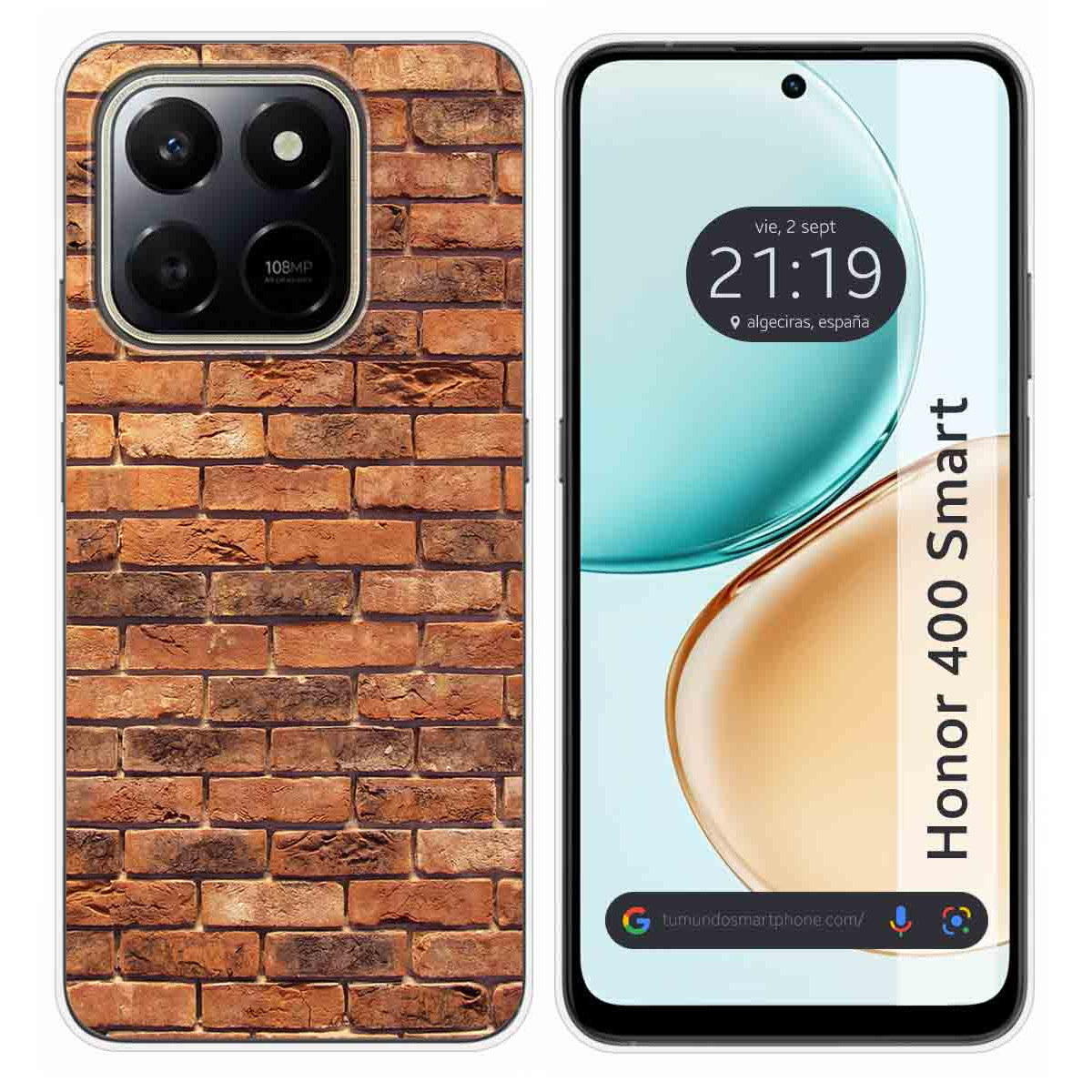 Funda Silicona para Huawei Honor 400 Smart 5G diseño Ladrillo 04 Dibujos