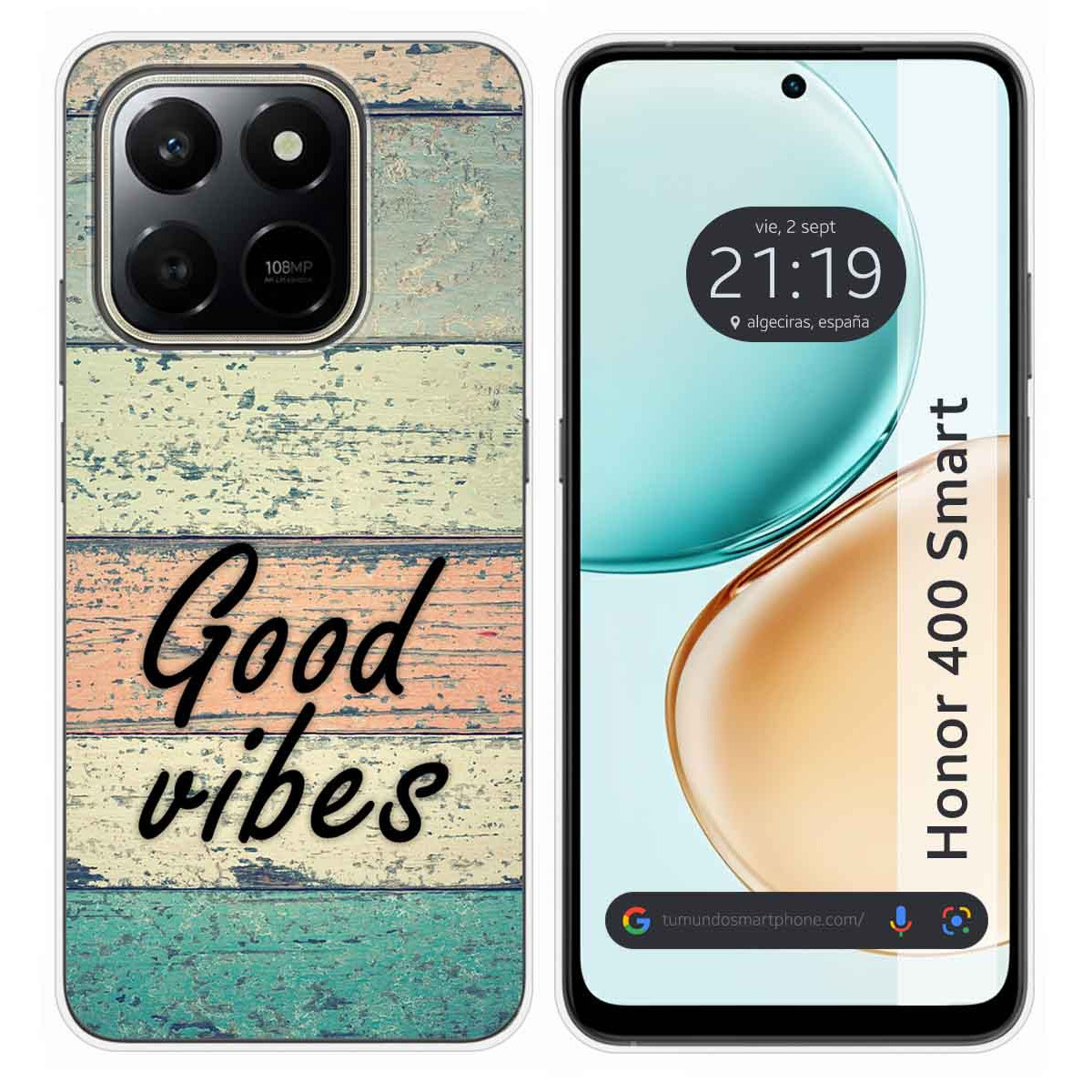 Funda Silicona para Huawei Honor 400 Smart 5G diseño Madera 01 Dibujos