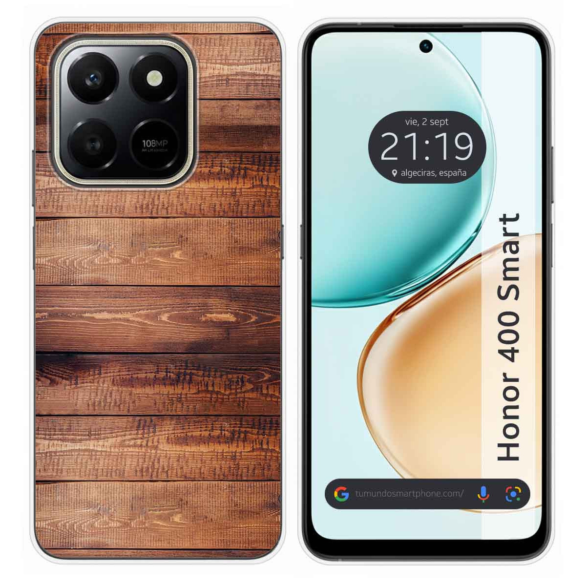 Funda Silicona para Huawei Honor 400 Smart 5G diseño Madera 02 Dibujos