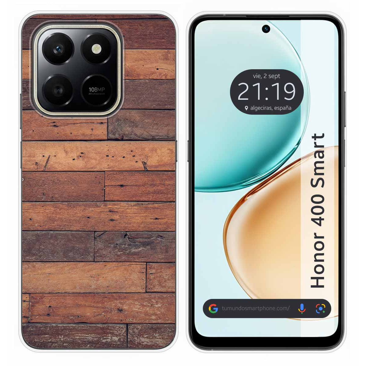 Funda Silicona para Huawei Honor 400 Smart 5G diseño Madera 03 Dibujos