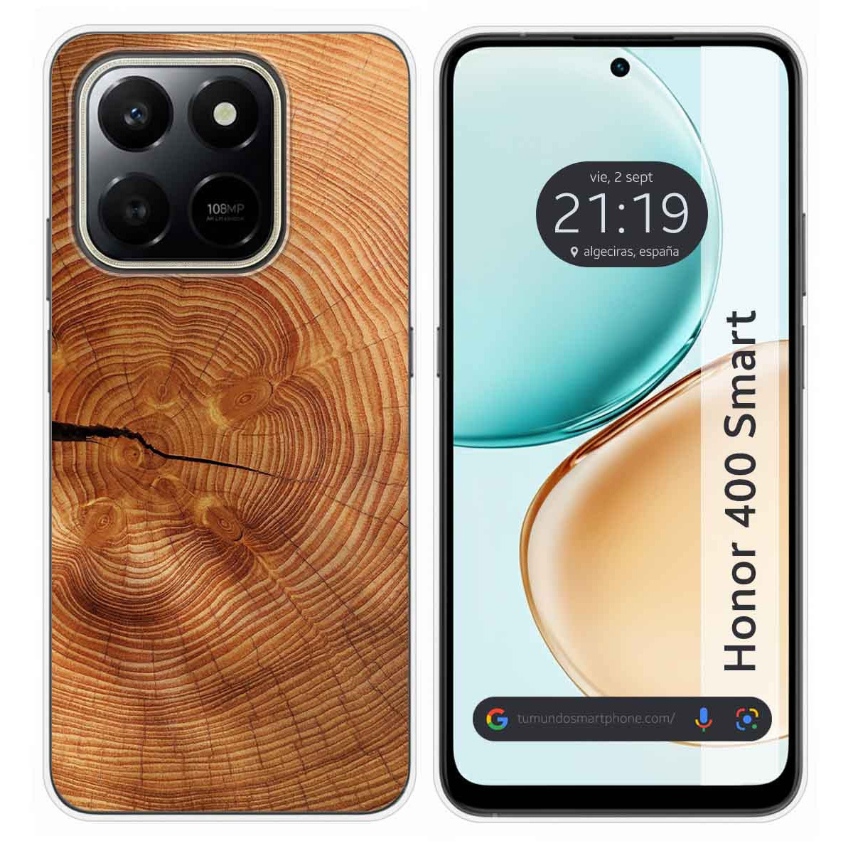 Funda Silicona para Huawei Honor 400 Smart 5G diseño Madera 04 Dibujos