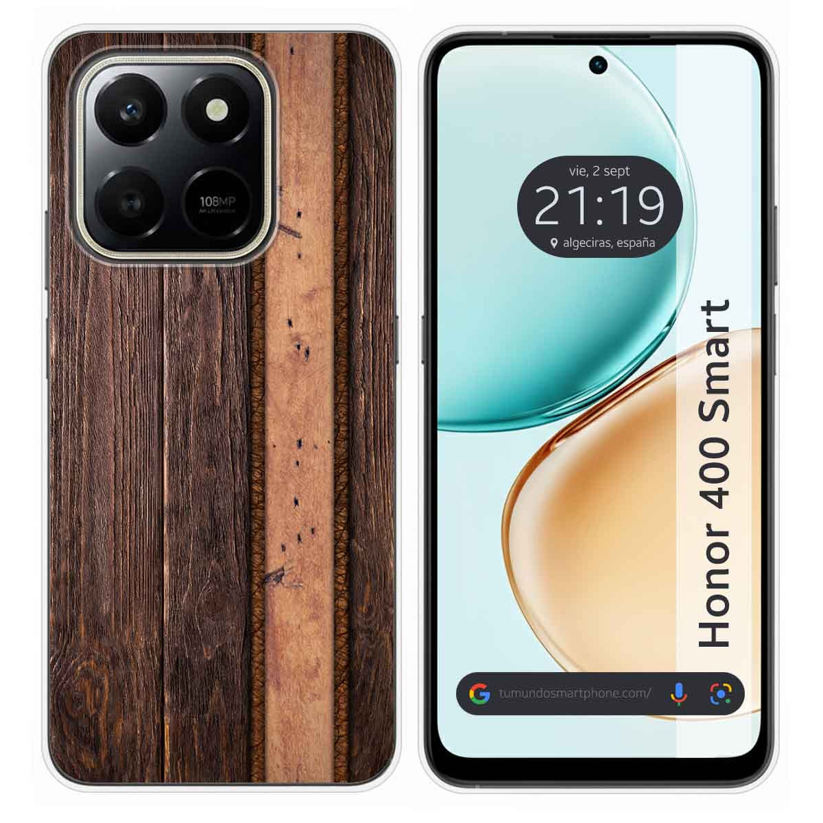 Funda Silicona para Huawei Honor 400 Smart 5G diseño Madera 05 Dibujos