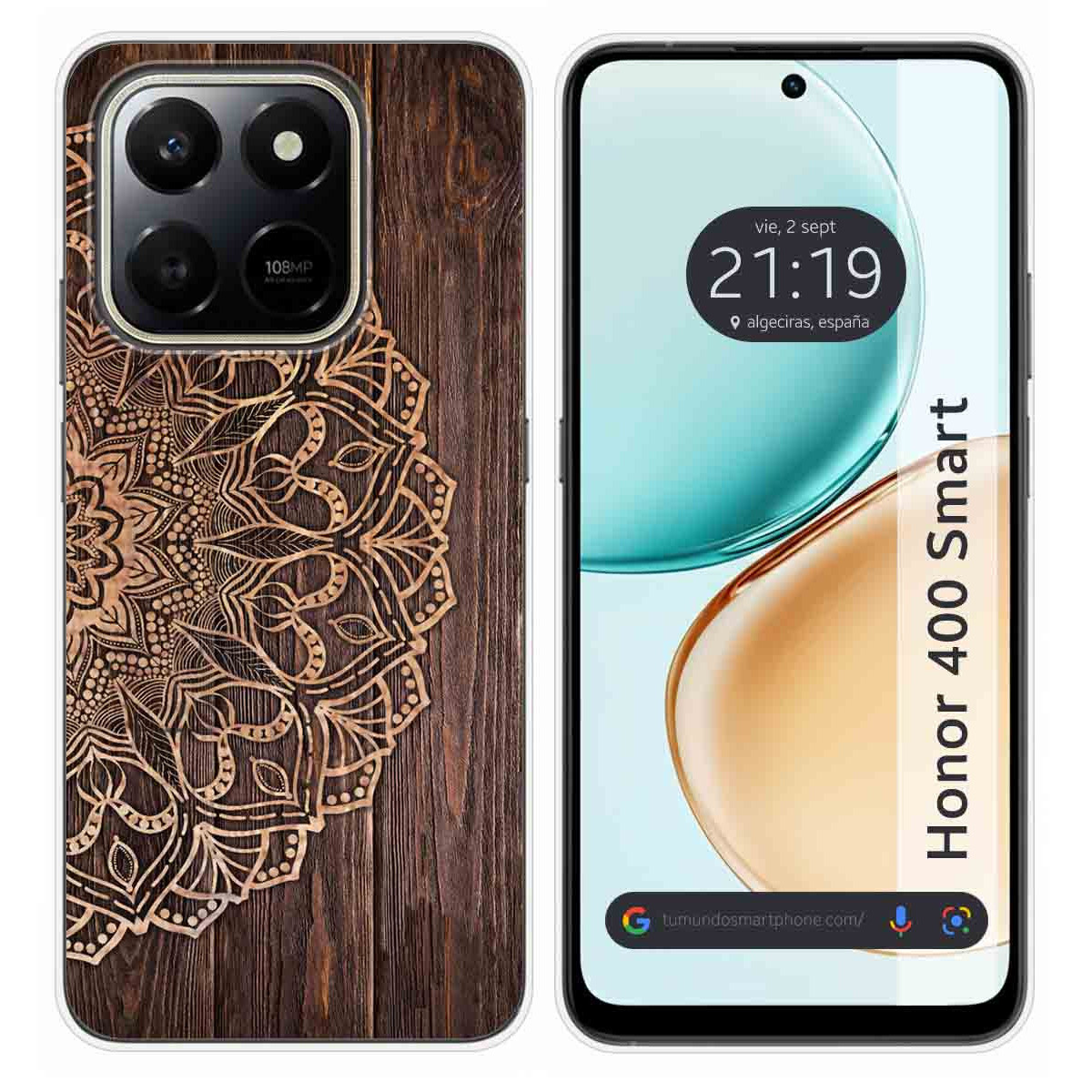 Funda Silicona para Huawei Honor 400 Smart 5G diseño Madera 06 Dibujos