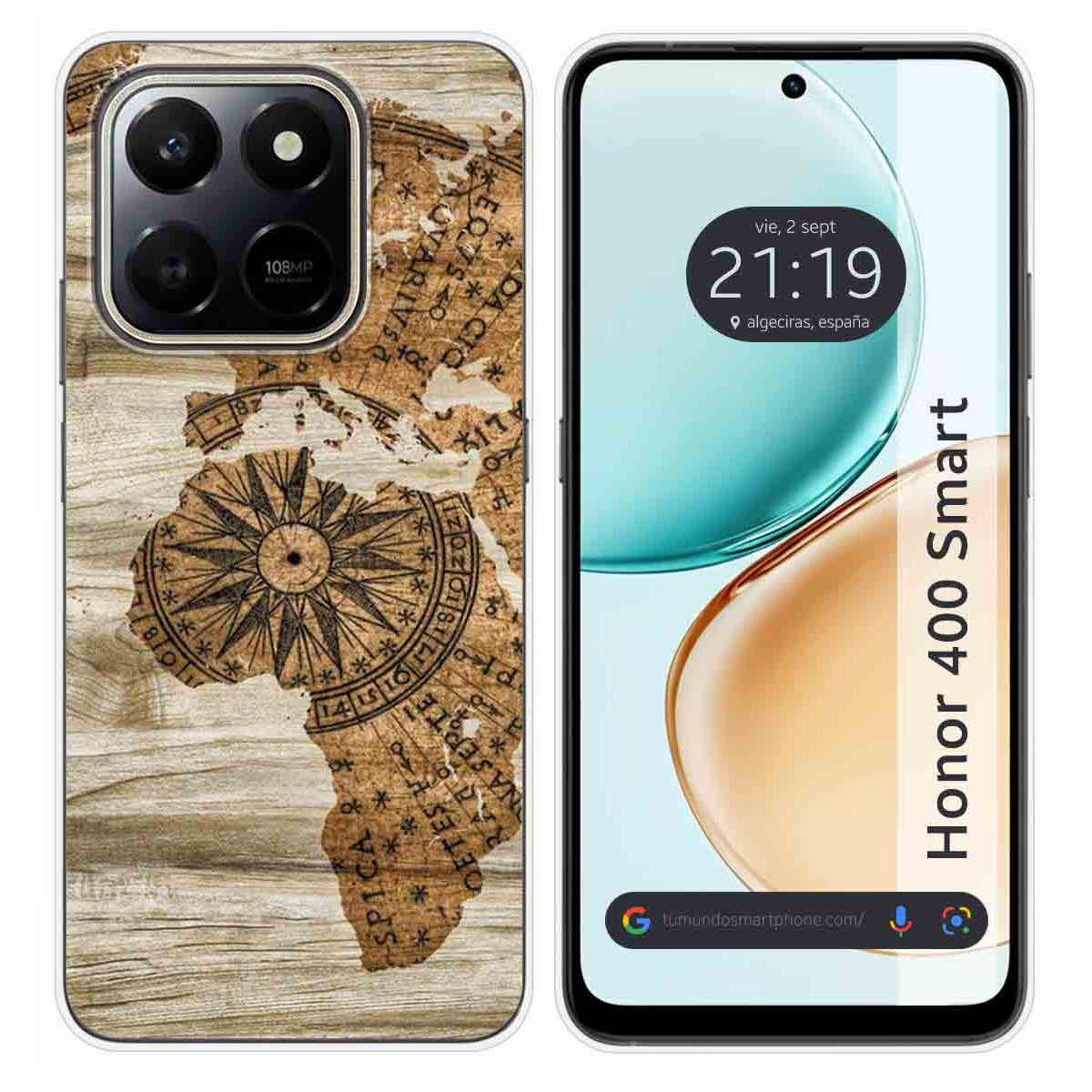 Funda Silicona para Huawei Honor 400 Smart 5G diseño Madera 07 Dibujos