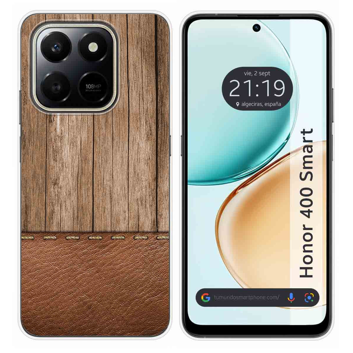Funda Silicona para Huawei Honor 400 Smart 5G diseño Madera 09 Dibujos