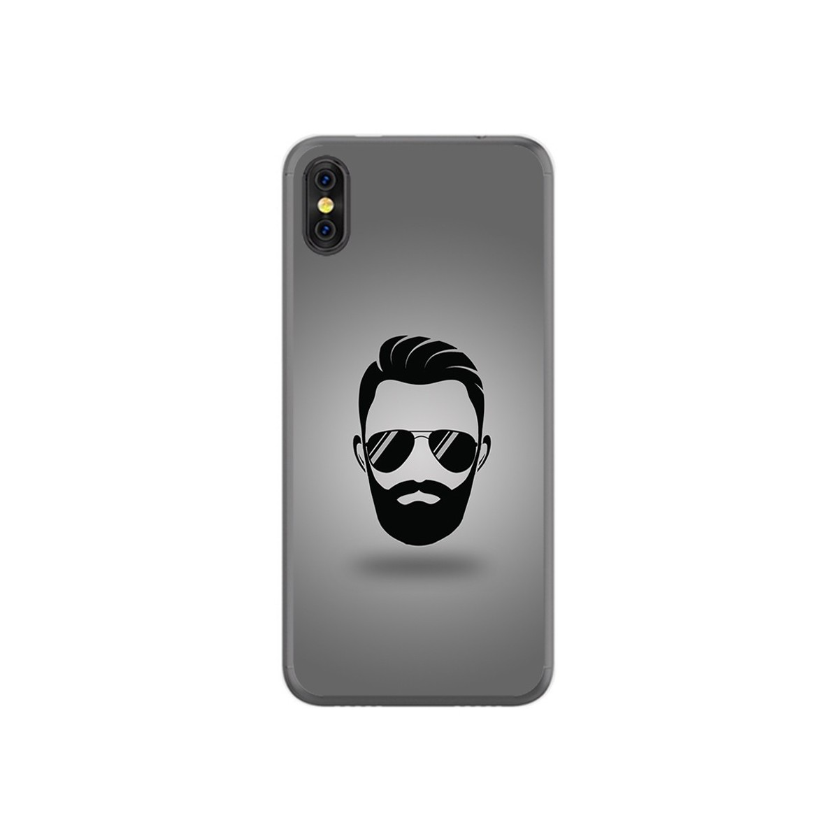 Funda Gel Tpu para Doogee X53 Diseño Barba Dibujos