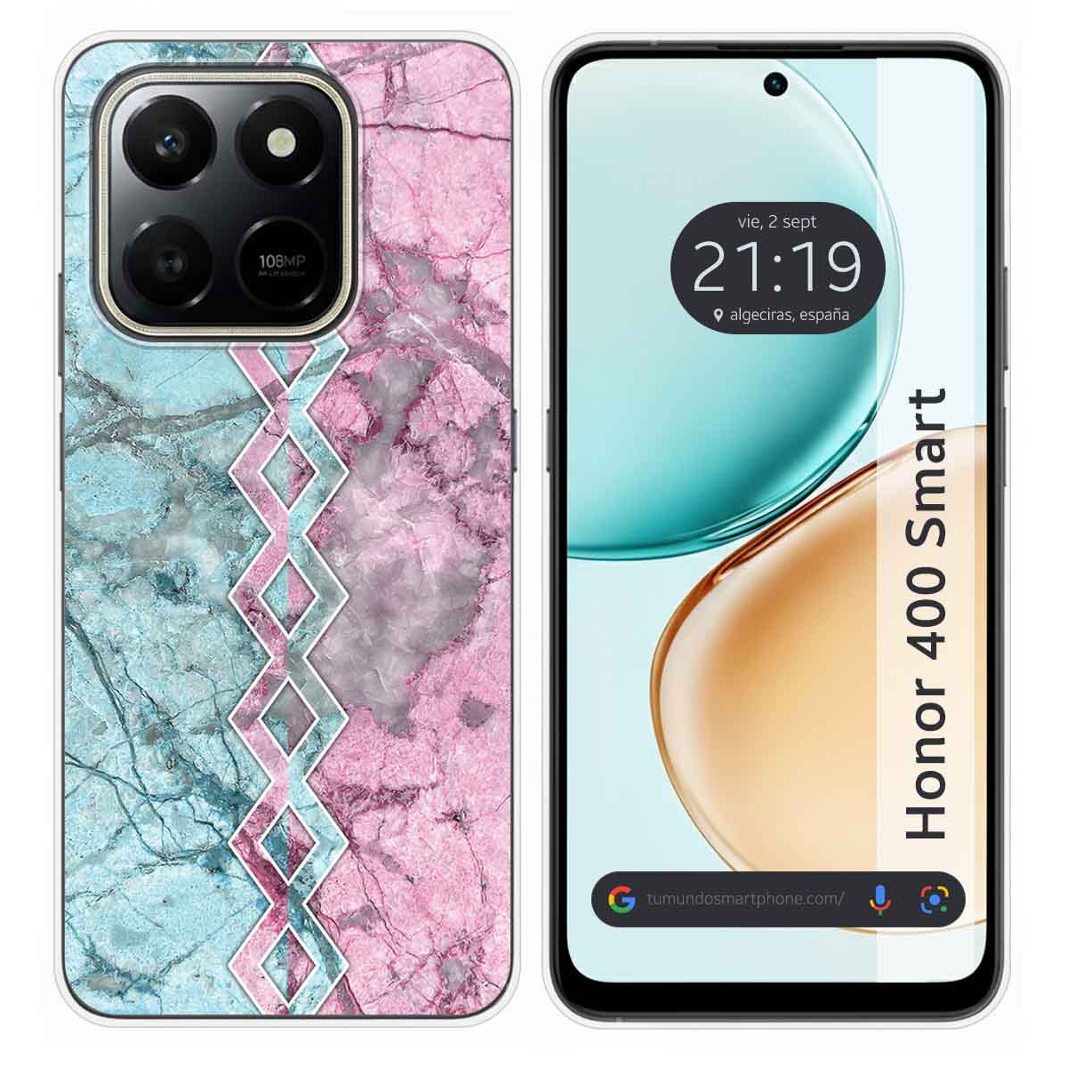 Funda Silicona para Huawei Honor 400 Smart 5G diseño Mármol 08 Dibujos