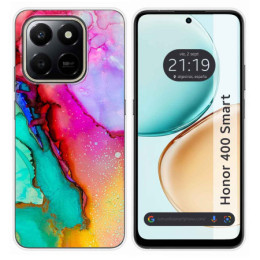 Funda Silicona para Huawei Honor 400 Smart 5G diseño Mármol 15 Dibujos