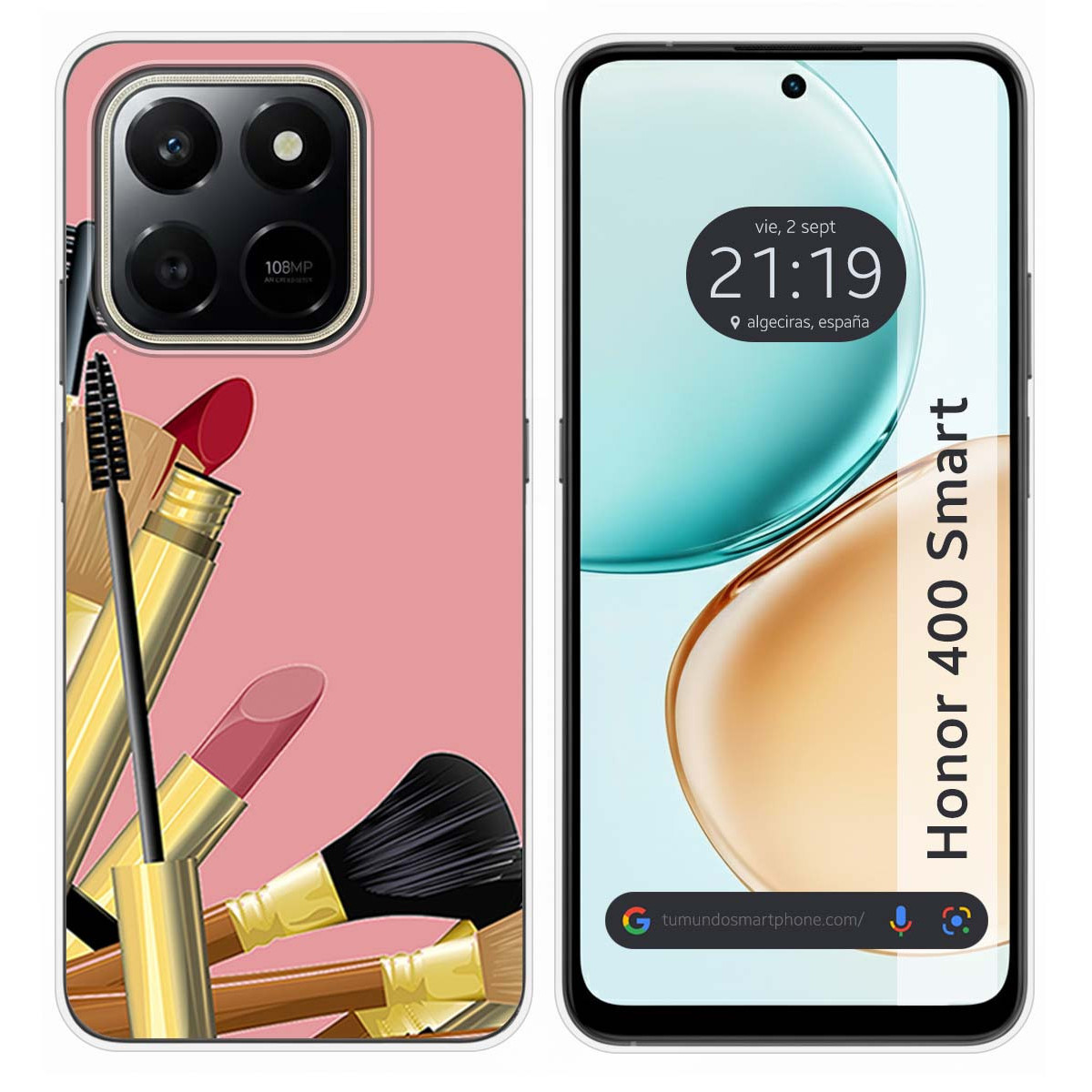 Funda Silicona para Huawei Honor 400 Smart 5G diseño Brochas Dibujos