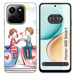Funda Silicona para Huawei Honor 400 Smart 5G diseño Café Dibujos