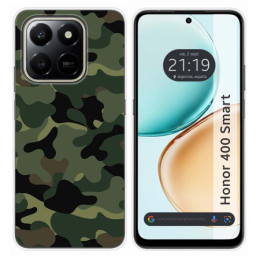 Funda Silicona para Huawei Honor 400 Smart 5G diseño Camuflaje Dibujos