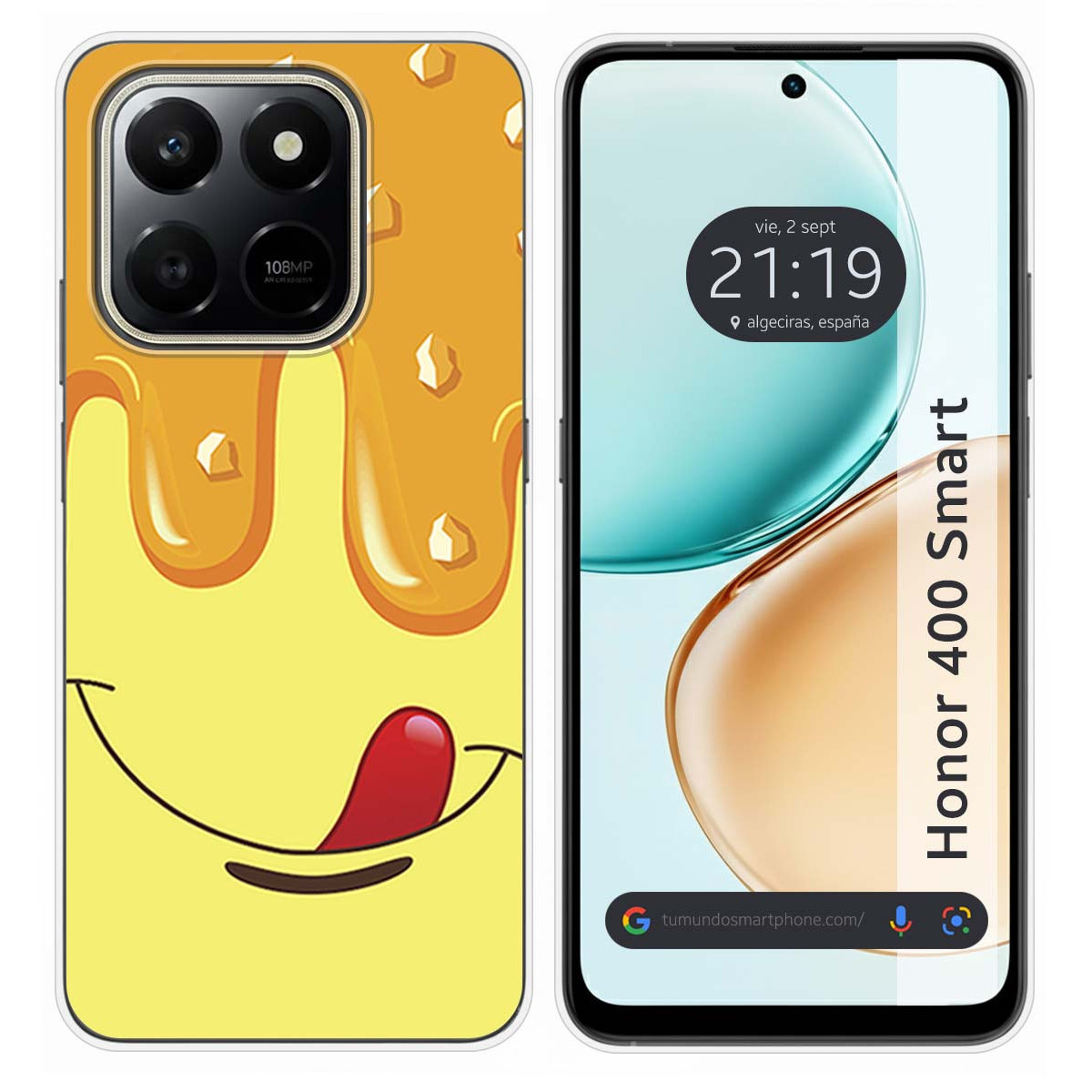 Funda Silicona para Huawei Honor 400 Smart 5G diseño Helado Vainilla Dibujos