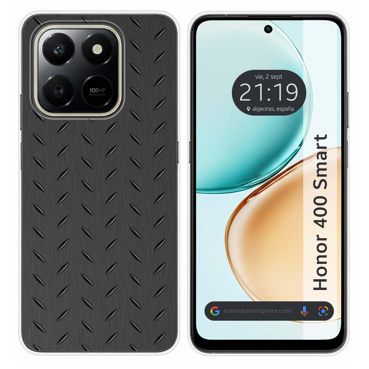 Funda Silicona para Huawei Honor 400 Smart 5G diseño Metal Dibujos