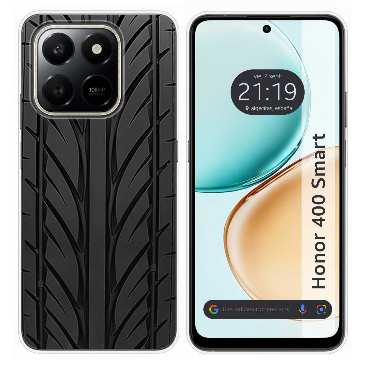Funda Silicona para Huawei Honor 400 Smart 5G diseño Neumatico Dibujos